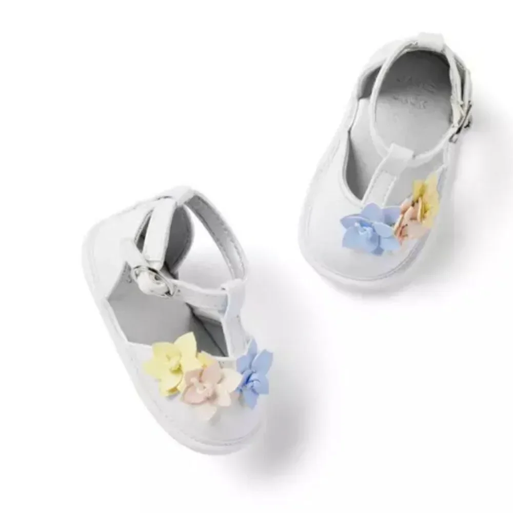 Janie and Jack 100049344 Baby flower t-strap sandal NWT size 12-18 m